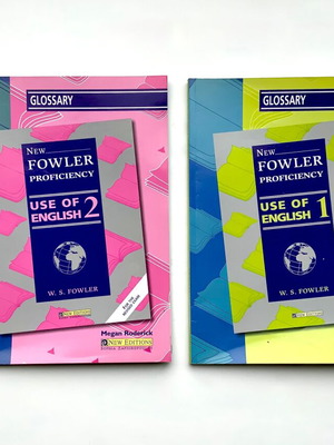 GLOSSARY/ies  FOR NEW FOWLER PROFICIENCY USE OF ENGLISH 1 + 2 (2 Books)- Editions 2002/2003-Like NEW