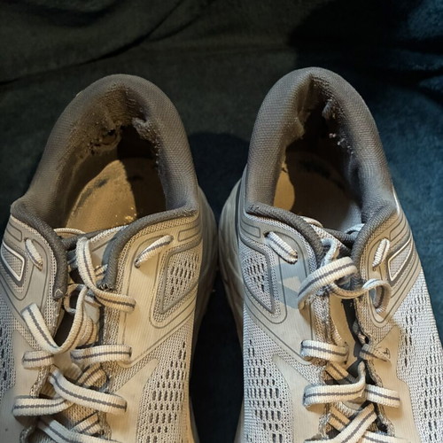 Hoka One One athletic shoes used, size 44, gray