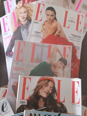 Magazine collection like new, 8 Elle, 3 Elle Decoration, 8 Madame Figaro, 3 Harper's Bazaar, 1 Shape