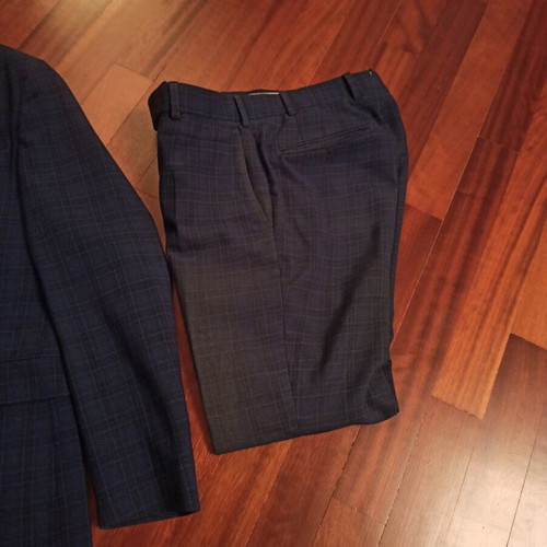 Massimo Dutti suit used, blue, wool, size 36/38