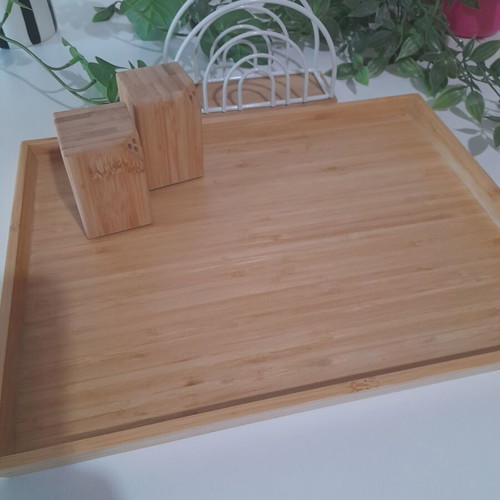 Bamboo kitchen organization set like new 4-piece IKEA