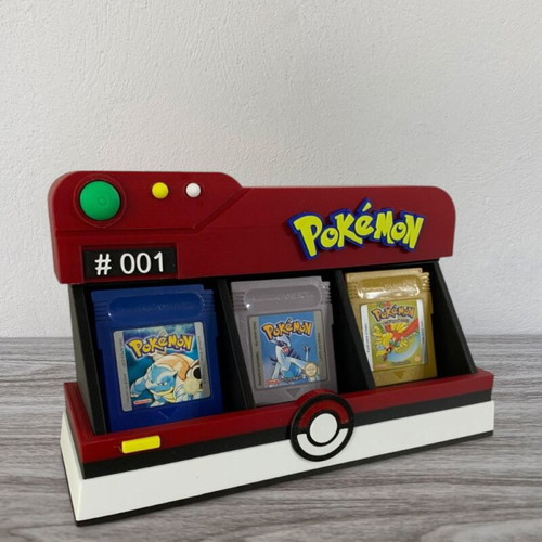 Gameboy Classic game holder for 3 games new, 3D printed