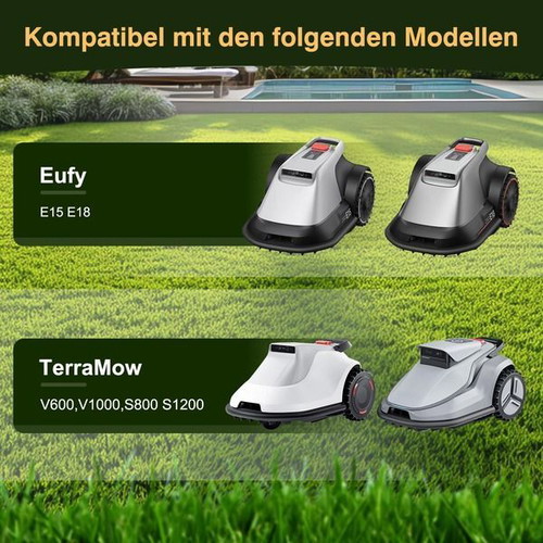 Replacement blade disc with 6 titanium-coated knives for Eufy and TerraMow robotic mowers