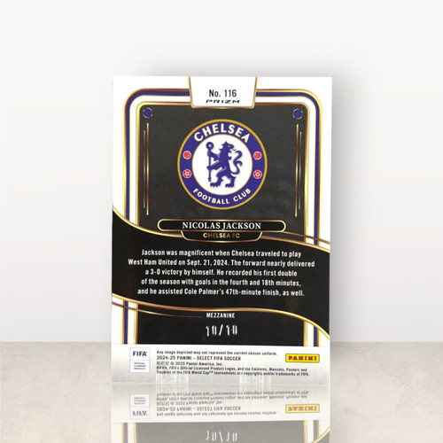 Nicolas Jackson Panini Select '24-'25 Chelsea FC card like new /10