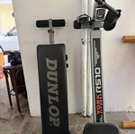 York rowing machine and incline bench used, good condition