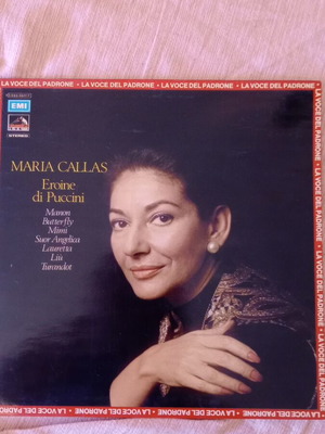 Maria Callas vinyl record like new, Puccini heroines