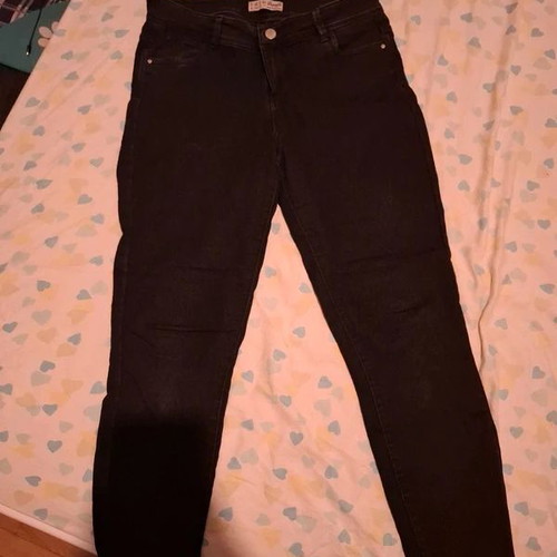 Black denim jeans