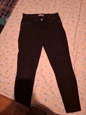 Black denim jeans
