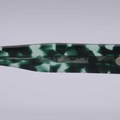 Robert La Roche S72 Round Sunglasses, Green Emerald Tortoise