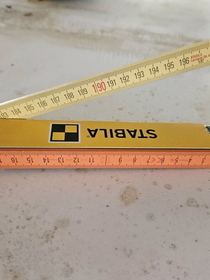 Stabila wooden folding ruler 2 meters set of 7, new