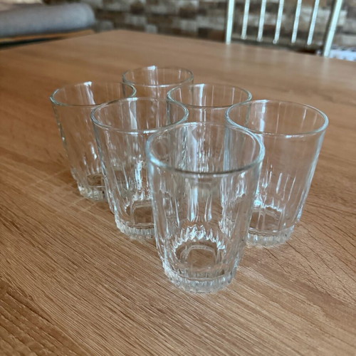 Retsina glasses used, set of 6 pieces
