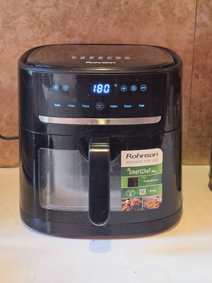 Rohnson Air Fryer με Wi-Fi 8lt Μαύρο R-2858 σαν καινούργιο