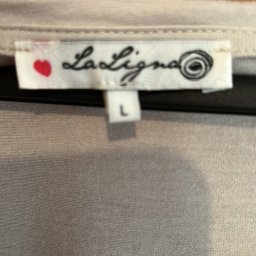 La Ligne blouse used, size L, white and blue