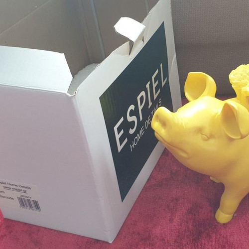 Espiel Decorative Pig Figurine New, Polyresin 18cm