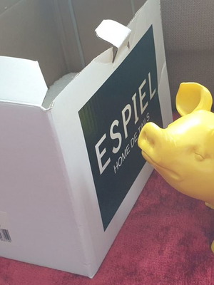 Espiel Decorative Pig Figurine New, Polyresin 18cm