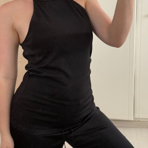 Voyelles black sleeveless top small like new