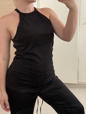 Voyelles black sleeveless top small like new