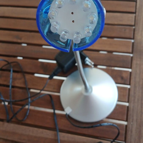 Briloner LED Table Lamp like new with blue transparent shade