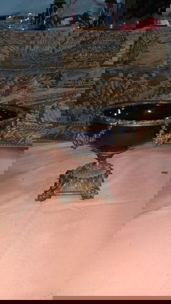 Παλιά σκεύη από πορσελάνη και μπρούτζο