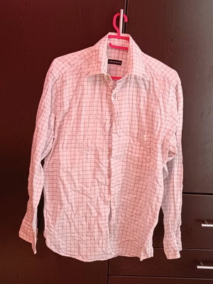 Harris and Harold men's shirt XL like new, white and blue