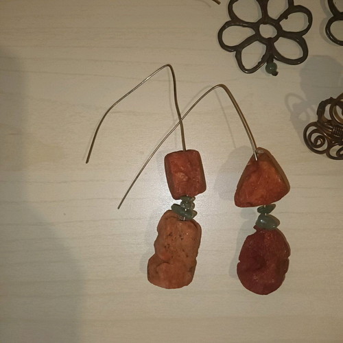 Handmade coral jewelry new from natural raw coral