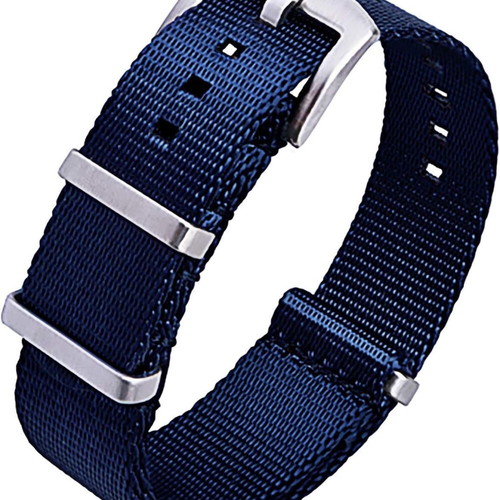 Nato Strap Style Premium Blue 21mm - 22mm like new