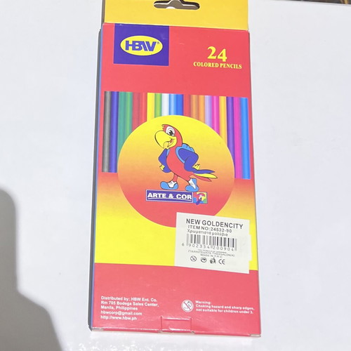 HBW 24 colored pencils set, new in packaging
