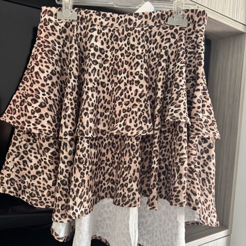 Mayoral leopard print asymmetrical skirt new, size 14