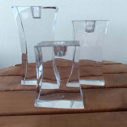 Atlantis Crystal Trend candlestick set handmade, new
