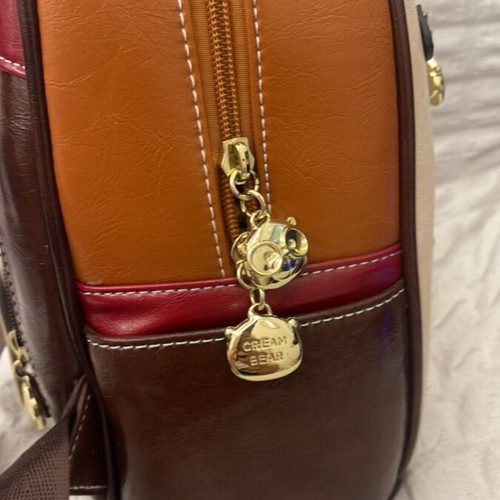 Cream Bear backpack, brown