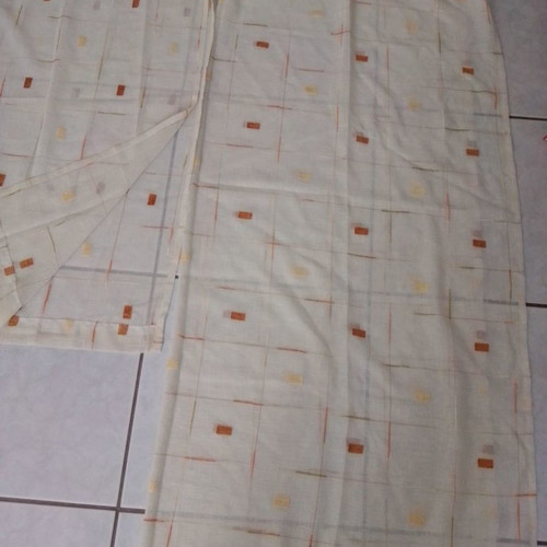 Fabric curtains used, set of 2 different sizes