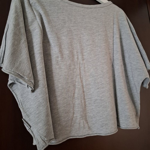 Boom Bap crop top vintage, size S, grey