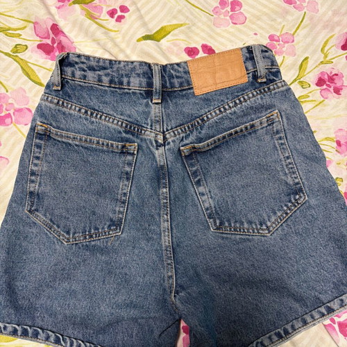 Zara women's denim shorts light blue size M EU 38 like new