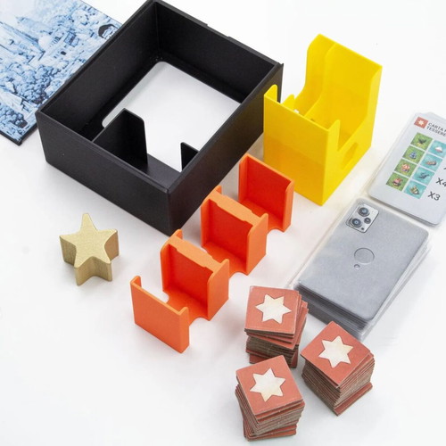 Cities Board Game Organizer New 3D Printed Insert for Sleeved Cards