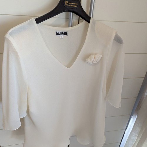 White women's blouse used, size L