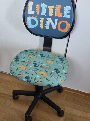 Dino children's office chair with wheels and adjustable height
