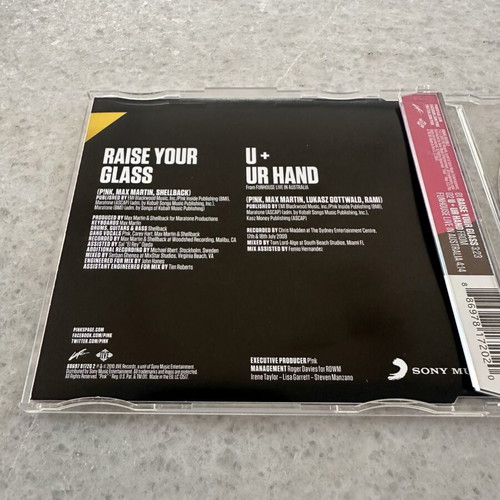 Pink Raise Your Glass CD single, pop