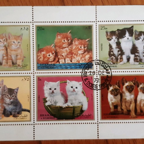 Stamps used from around the world, pack of 12 pages