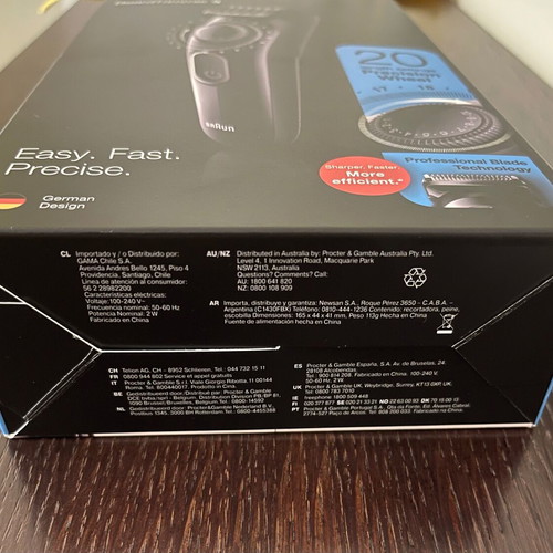 Braun Beard Trimmer 3 rechargeable hair clipper BT3222-Black new