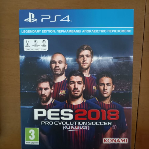 PES 2018 Legendary Edition PlayStation 4 like new