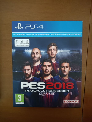 PES 2018 Legendary Edition PlayStation 4 like new