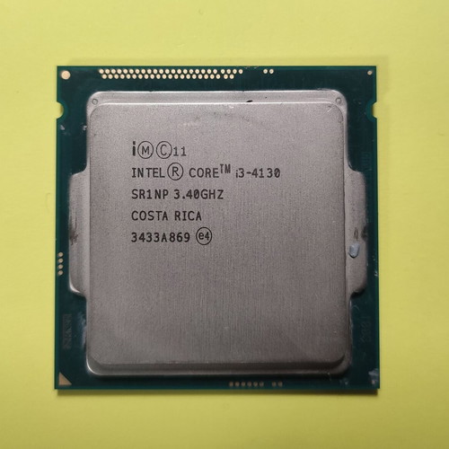 Intel Core i3-4130 processor used, socket 1150