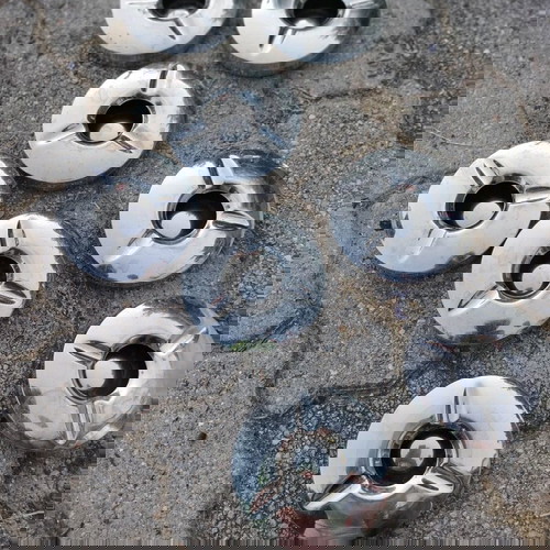 Μεταλλικά τασάκια σαν καινούργια, πακέτο 10 (2 μεγάλα, 8 μικρά)