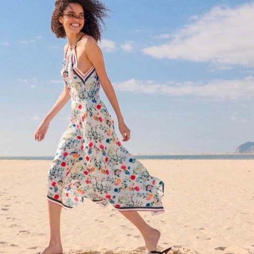 Floral dress Shein new, multicolor turquoise