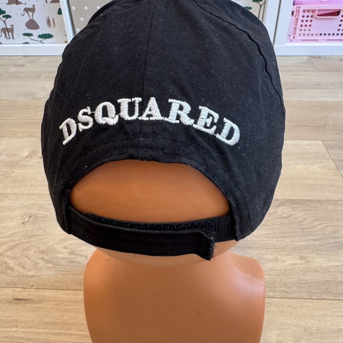 Dsquared2 DSQ2 Black Distressed Baseball Cap Hat used