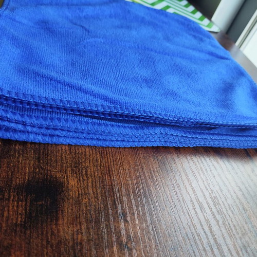 Microfiber cloths new, pack of 10, blue