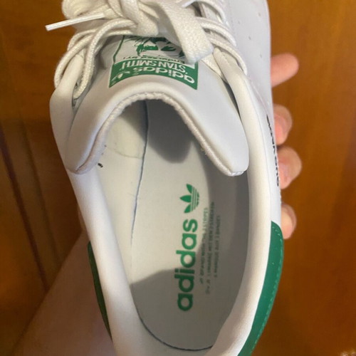 Adidas Stan Smith new, white with green details, size 44.5
