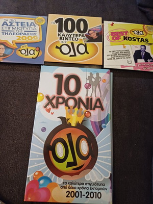 DVD box set with 8 DVDs and 3 best of Ola, like new