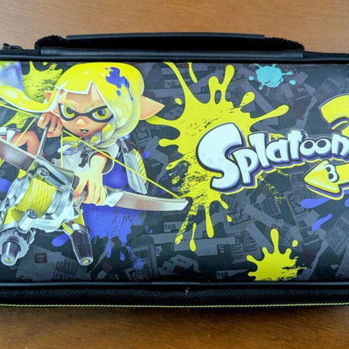 Deluxe Nacon Travel Case for Nintendo Switch with Splatoon 3 design like new