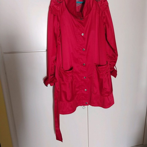 Trenchcoat Zara κόκκινο σαν καινούργιο, ελεύθερη γραμμή, μέγεθος L